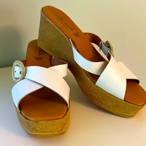 Mila Paoli Women’s Leather Sandals- Size 9